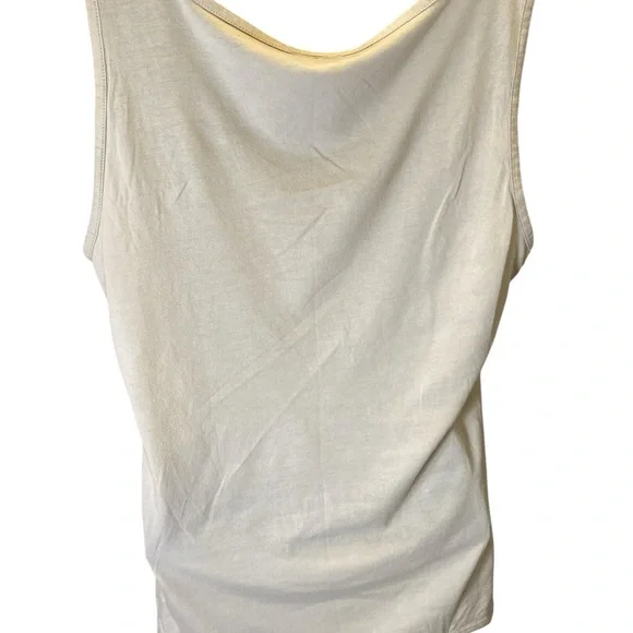 Ann Taylor Women’s Size Medium Pleated Scoop Neck Tank Top Cottagecore - Picture 4 of 5